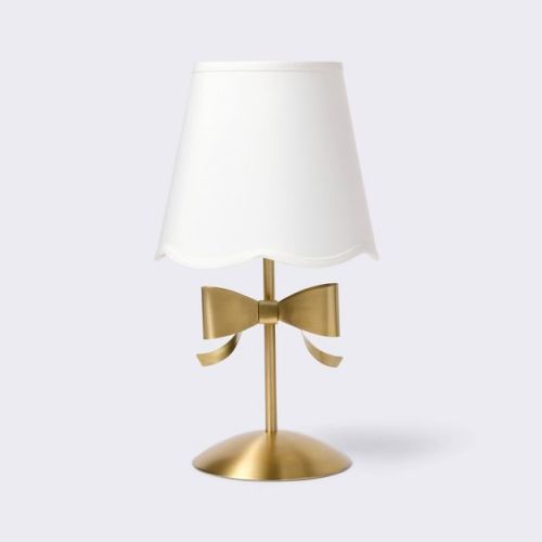 Metallic Bow Table Lamp (includes Led Light Bulb) - Gold - Cloud Island™