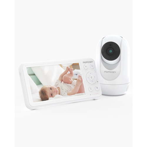 Momcozy BM01 Video Baby Monitor, 1080P 5" HD Baby Monitor with Camera & Wall Mount, Infrared Night Vision