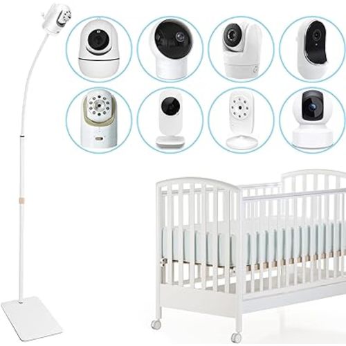 67 inch Adjustable Height Baby Monitor Floor Stand Holder for Infant Optics DXR-8 Pro,eufy HelloBaby HB65/HB66/HB248,ANMEATE SM935E or Any Cameras with 1/4 Screw Mount