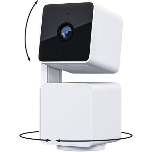 WYZE Cam Pan v3 Indoor/Outdoor IP65 1080P 360° Pan/Tilt/Zoom WiFi Smart Home Security Camera, Motion Tracking for Baby/Pet, Color Night Vision, Works with Alexa&Google Assistant, Free Expert Setup