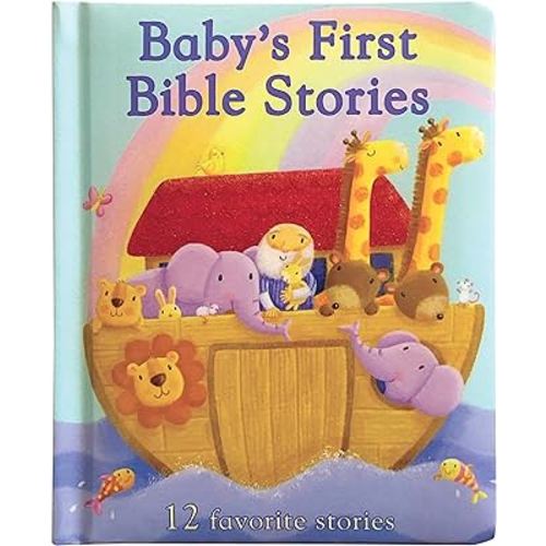 Baby's First Bible Stories Padded Board Book - Gift for Easter, Christmas, Communions, Newborns, Birthdays, Beginner Bible (Little Sunbeams)