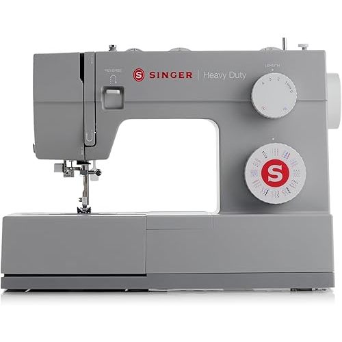 SINGER Heavy Duty 4452 High Speed Sewing Machine With Accessory Kit | Strong Motor with Enhanced Piercing Power, 110 Stitch Applications, Full Metal frame, 1-step Buttonhole & LED Lights
