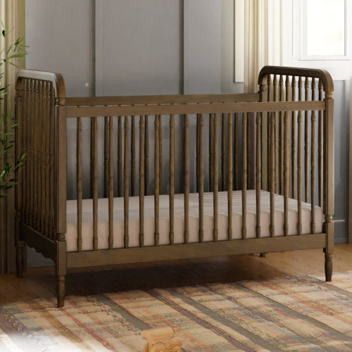Liberty Greenguard Gold Certified Crib in Natural Walnut