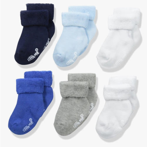 Little Me baby-boys Baby Boys' 6 Pack Socks