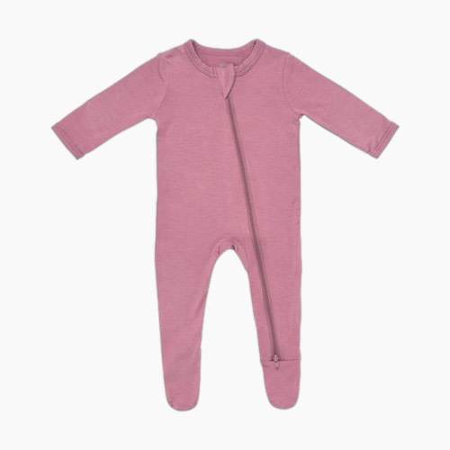 Kyte Baby Zipper Footie - Mulberry, Newborn