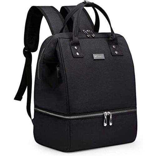 GOGOSO Breast Pump Bag Backpack, Pumping Bags with Cooler for Work Mom Breast Pump Carrying Diaper Bag Baby Shower Gifts(No Include Ice Pack)