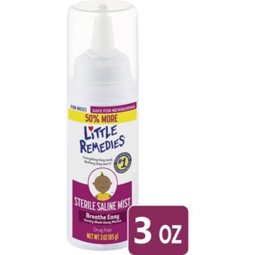 Little Remedies Saline Nasal Mist For Babies Stuffy Noses - 3 Fl Oz