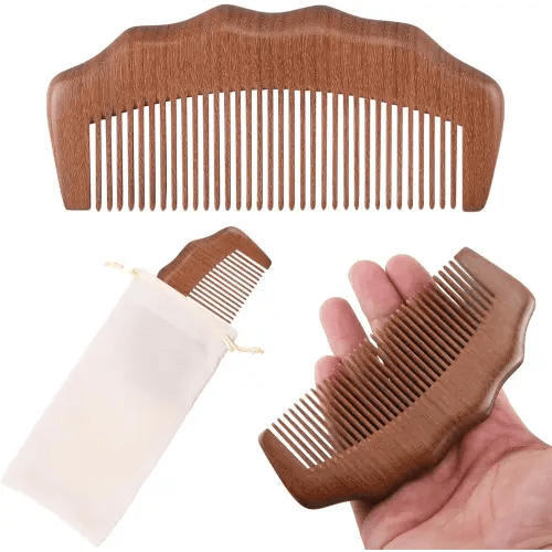 Wooden Labor Comb for Women, Labor and Delivery Essentials for Pregnant Women, Natural Birthing Comb Baby Shower Gifts with Cloth Bag