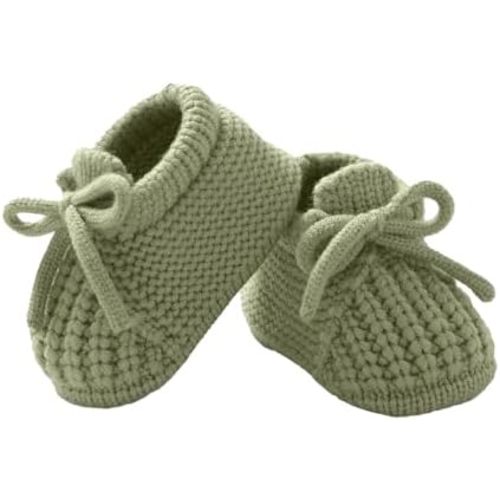 DovFanny Baby Booties Newborn Baby First Shoes Cozy Warm Knit Soft Booties for Toddler Infant Boy Girl