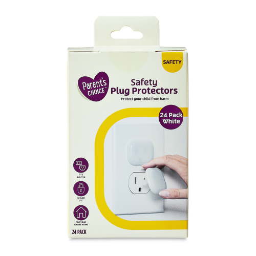 Parent's Choice Plug Protectors, White, 24 Pack