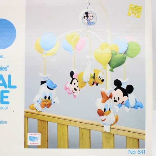 1984 Vintage Musical Mobile Disney Babies No. 641 Dolly Mickey Mouse Baby Shower Crib Gift Present Idea Baby Essentials - Etsy