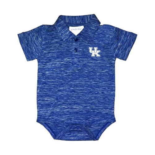 Two Feet Ahead Space Dye Short Sleeve Golf Polo Baby Bodysuit Creeper Newborn Infants Sizes 0-3M-6M-12