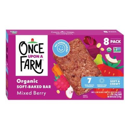 Once Upon a Farm Snack Bars Mixed Berry - 9.6oz/8ct