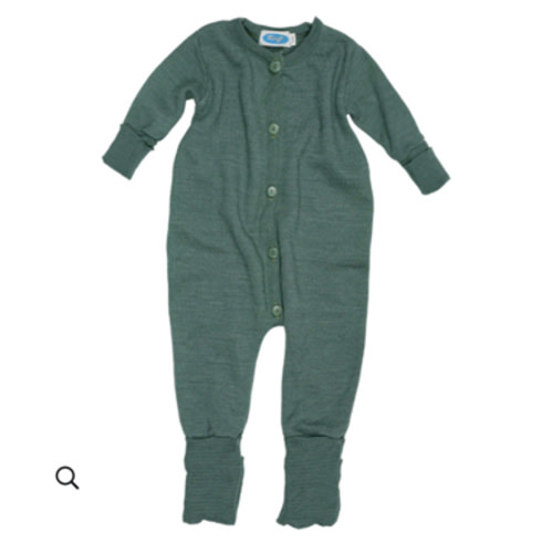 Wool/silk knit overall