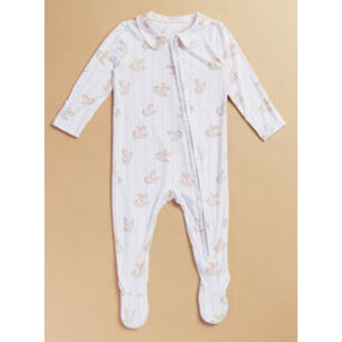 Vintage Rocking Horse Footie in Multi | Tullabee