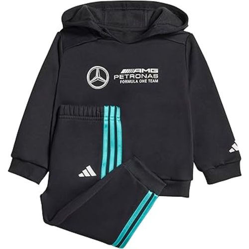 adidas Unisex-Baby Mercedes - AMG Petronas Formula 1 Team Joggers Set, Black/White, 18 Months