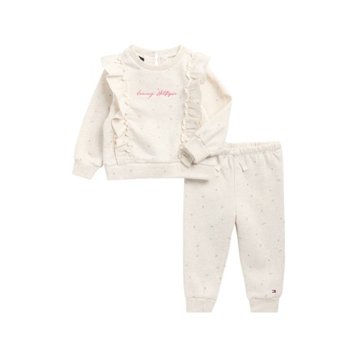 Tommy Hilfiger Ruffled Sweatshirt & Joggers Set | Nordstromrack