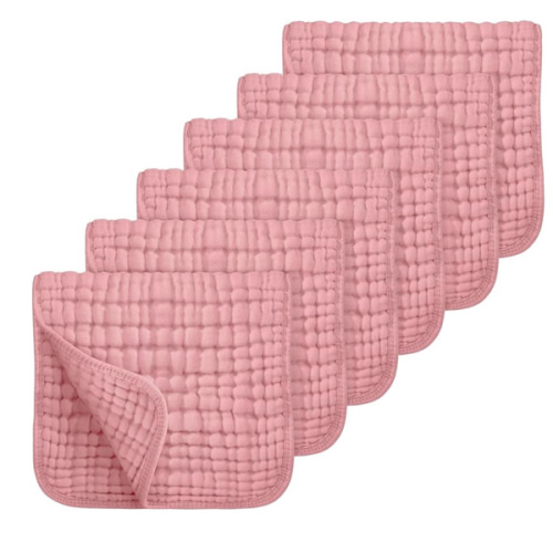 Amazon.com: Looxii Muslin Burp Cloths 6 Pack - 20" x 10" - Ultra Soft & Absorbent, 6-Layer 100% Cotton for Spit Up & Drool- Gentle Baby Burping Cloth, Newborn Boys Girls Essentials, Dark Green : Baby