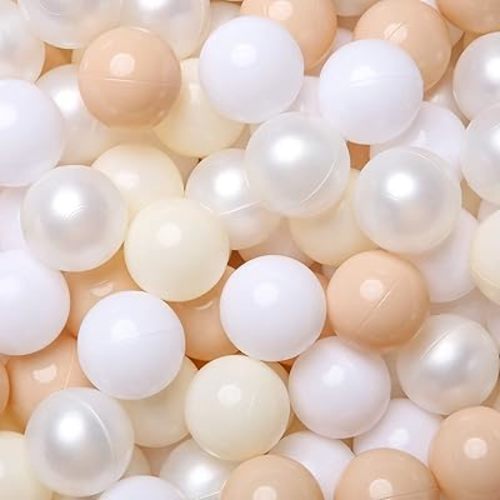 Realhaha Ball Pit Balls 50 100 200 500 Play Balls Plastic Balls for Baby Girls Toddlers Kids Play Tent Pool Playhouse Playpen Party Decoration