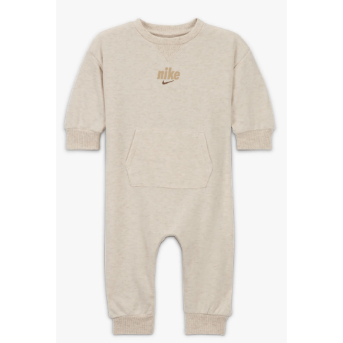Nike Everyone From Day One Baby (0-9M) Crew Coverall - 3M Size - Tan Color