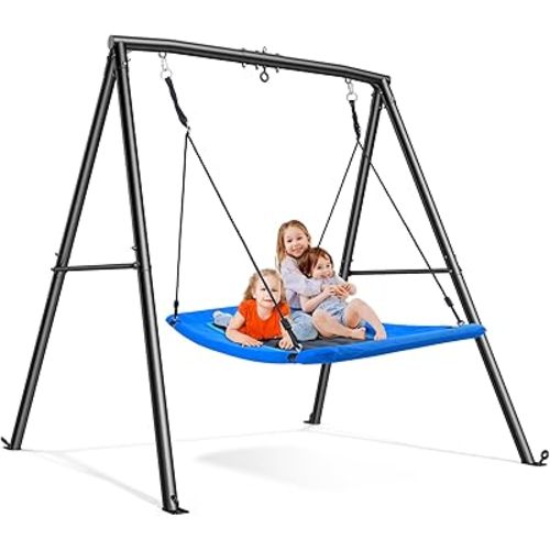 Heavy Duty Metal Stand w/ Swing, Blue