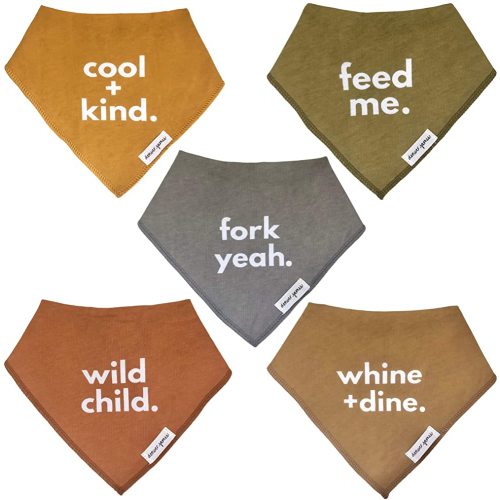 Bandana Feeding Drool Baby Bib I Soft Organic Cotton I Fleece Back