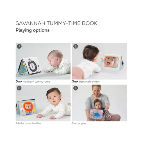 Taf Toys Savannah Tummy-time Book | Baby Bunting AU