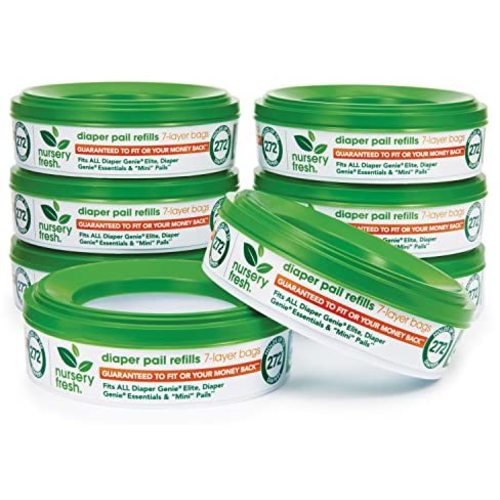 Nursery Fresh Refill for Diaper Genie and Munchkin Diaper Pails, 8 Pack