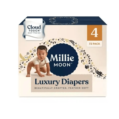Diapers Sizes 1-6 Luxury Diapers COUCHES DE Luxe (Choose Size) (Size 4-72 Diapers (22lbs-33lbs))
