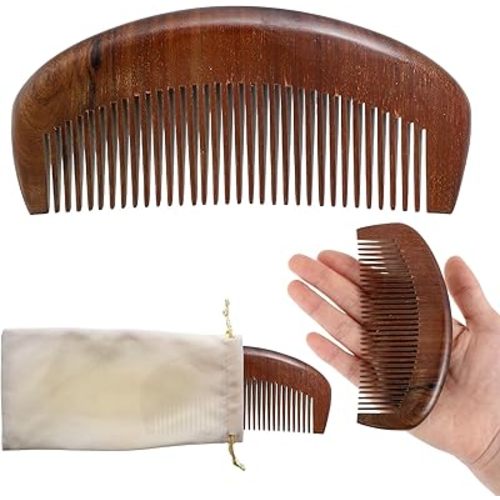 Giantree Wooden Labor Comb, Birth Comb for Labor with Bag Cloth Natural Birthing Comb Labor and Delivery Essentials Pregnancy Gift for Pregnant Women (Moon)