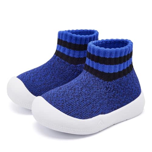 Eashi Baby Boy Girl Non-Skid Indoor Infant Walking Shoes Breathable Warm Elastic Sock Shoes with Memory Sole Protect Toes Outdoor Sneakers