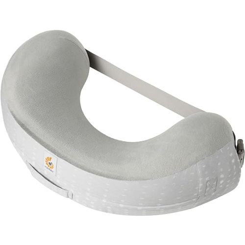 Ergobaby Natural Curve Nursing Pillow with Strap, Moonlight Grey