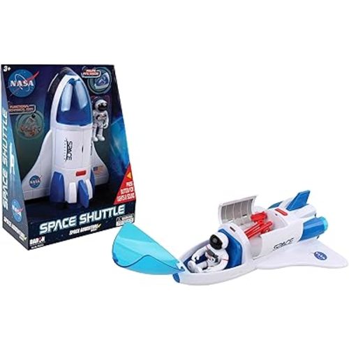 Daron NASA Space Adventure Series: Space Shuttle with Lights & Sounds & Figure, Approx 9" X 7", Medium