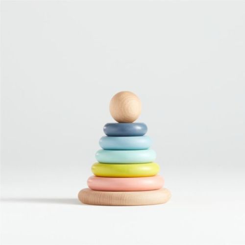 Crate & Kids Small Wooden Baby Stacking Rings