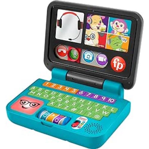 Fisher-Price Laugh & Learn Baby to Toddler Toy Let's Connect Laptop