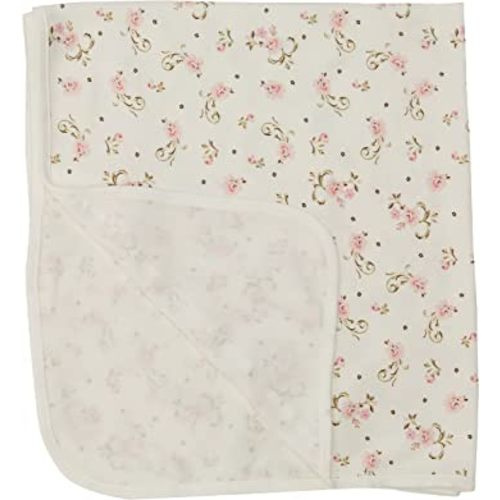 Little Me baby girls nursery swaddling blankets, Vintage Rose, One Size US