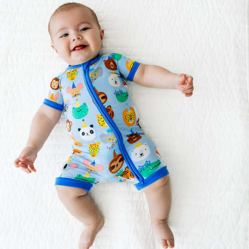 Blue Party Pals Shorty Zippy - Little Sleepies