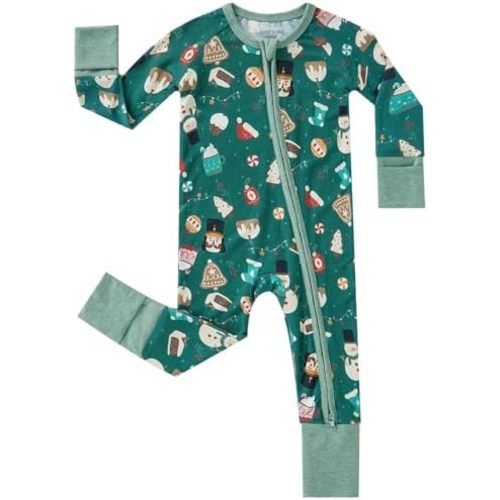 pureborn Baby Boys Girls Sleeper Snug Fit Viscose from Bamboo Pajamas 0-24 Months
