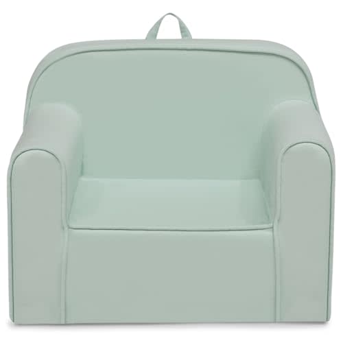 Delta Children Cozee Chair -Foam Kids Chair for Ages 18 Months and Up, Sage
