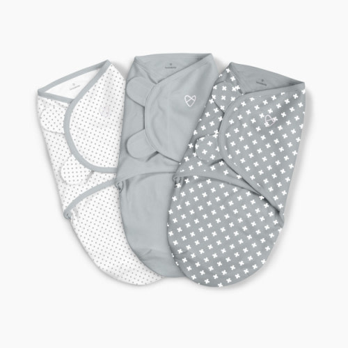 SwaddleMe Original Swaddle Multi Pack - Criss Cross Polka Dot, Small (0-3 Months), 3