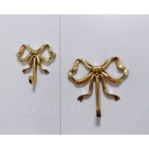 Bow Solid Brass Hook Brass Wall Hooks QHK027