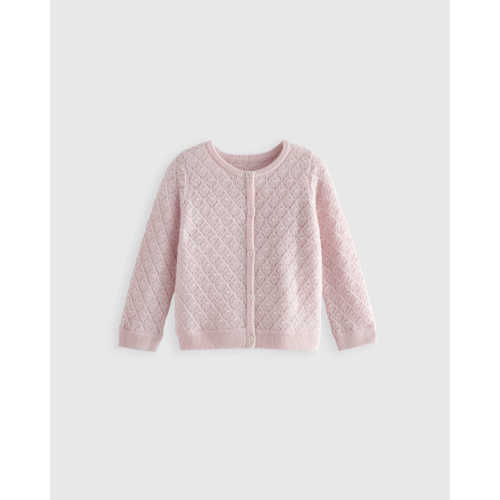 Mongolian Cashmere Pointelle Cardigan
