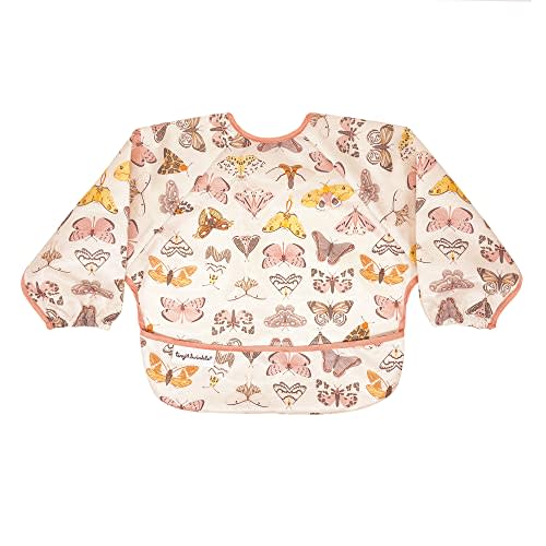 Tiny Twinkle Mess Proof Baby Bib, Full Sleeve Bib Outfit, Waterproof Bib for Toddlers, Machine Washable, Tug Proof Closure