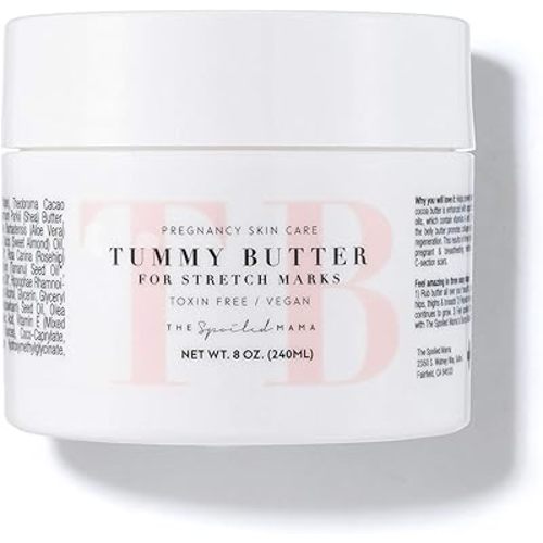 Tummy Butter Stretch Mark Prevention Cream | Safe for Pregnancy | Non-Toxic | Vegan | Made in USA | OBGYN Formulated | Hydrating Body Cream Butter Lotion