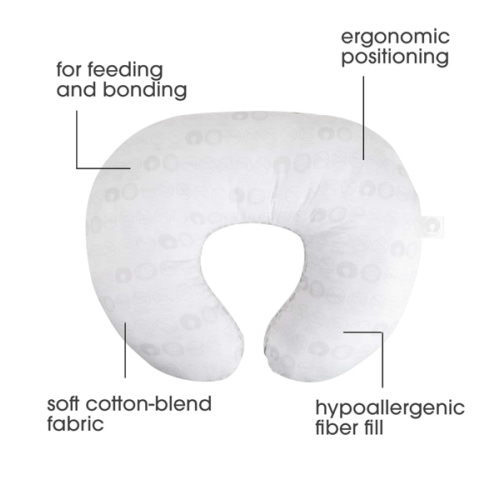 Boppy Bare Naked Original Nursing Pillow, Pillow Only, Cover Sold Separately, Ergonomic Nursing Essentials for Breastfeeding and Bottle Feeding, with Firm Fiber Fill