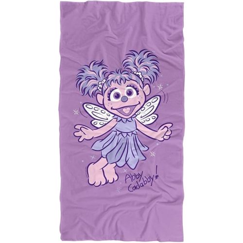 Amazon Sesame Street Abby Cadabby Beach Towel (30" X 60”)