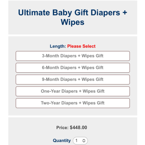 Ultimate Baby Gift - Diapers + Wipes - IncrediBundles.com