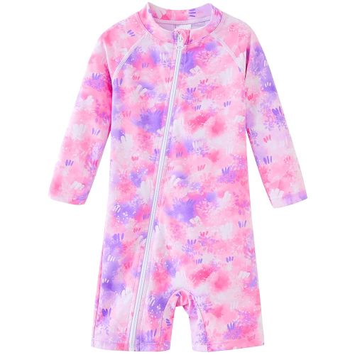 UMELOK Baby Girl Swimsuit Infant Rash Guard Swimwear UPF 50+ Sun Protection Bathing Suit