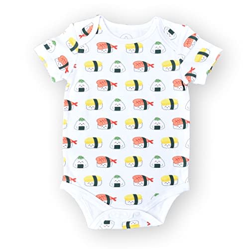 The Wee Bean Organic Cotton Onesie Baby Bodysuit, Soft and Comfortable Baby Onesies Made from Organic Cotton and Spandex