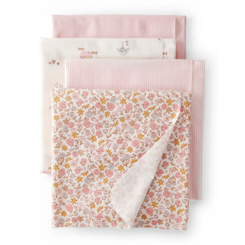 Baby 4-Pack Floral Receiving Blankets - Pink - Carter's | Carter's